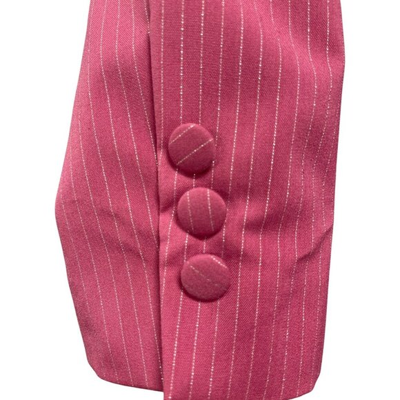Liu Jo Pink Pinstriped Long Sleeve Blazer Dress Sz IT42 US 6 - Picture 5 of 8